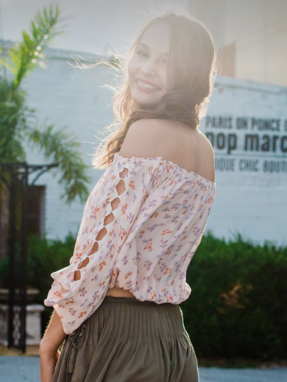 Floral Off-the-Shoulder Top